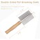 Petbroo Steel Comb With Wooden Handle 17x5cm