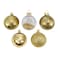 Christmas Magic Christmas Tree Baubles Party Decoration 12-Pieces- 6 cm Size- Gold