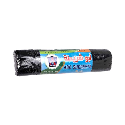 Elfath Garbage Bags Roll with Ties - 70 x 90 Cm - 0.5 kg - Black