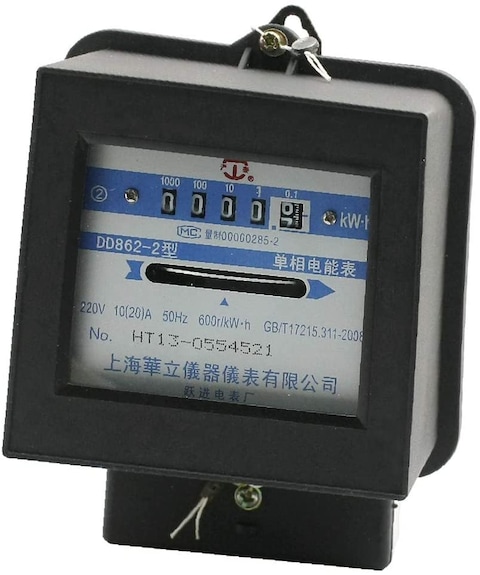 X-Dr Single Phase Energy Kilo Watt-hour kwh Meter AC 220V 10(20) A DD862-2 (484c7b73-a222-11e9-8d7c-4cedfbbbda4e)