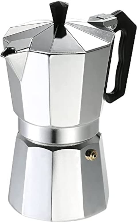 Generic Selecto 6 Cup Aluminium Espresso Coffee Stovetop, Percolator, Mocha Pot, For Both Gas &amp; Electric Stove (6 Cup)