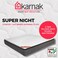 Karnak Home Super Night Pillow Top Bonnell Spring (Medium Feel) Mattress With 2 Free Pillows, 5 Years Warranty, Thickness 24Cm (Short Super King - W180 X L190Cm)