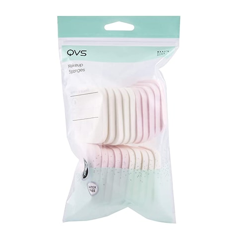 Buy QVS Make-Up Sponges Multicolour 20 count in Saudi Arabia