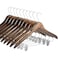 10PK ZOBER High-Grade Wooden Pants Hanger - Suit Hanger with Metal Clips, for Skirts ZO-W203