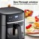 Zolele ZA005 Electric Air Fryer 6L Large Capacity Non Stick Frying Basket Digital Touch Control Panel 360 Degree Hot Air Circulation 6 Preset Cooking Mode Electric Cooker 1500W - Black