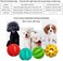Sunglow Nontoxic Bite Resistant Toy Ball For Pet Dogs Puppy Cat, Food Treat Feeder Chew Tooth Cleaning Ball 2.75In (Medium Dogs &amp; Large Dogs) Blue