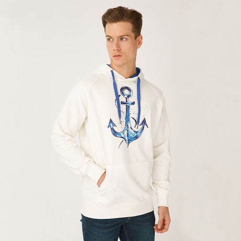 Anemoss Anchor Mens Hoodies, Sweatshirts For Men, Cotton, Breathable, Ultra Soft, Warm, Cool, Regular Fit, Hoodies For Men Boys