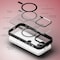 Moxedo Magnetic Protective Case 360 Protection Clear Case Hard PC with Built-in Strong Magnets Compatible with MagSafe Designed for iPhone 14 Pro 6.1 inch (Black)