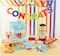 Creative Converting Congrats Grad Party Banner with Twine- 6-Inch x 96-Inch Size- Multicolor
