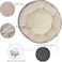 Small round pet bed, a Soft &amp; cozy comfortable cat and dog bed for indoor pets, Suitable for small pets, Machine washable dog bed, 55 cm L (Pink and White)