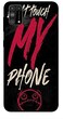 Theodor - Samsung Galaxy M31 Case Cover Don'T Touch My Phone Black &amp; Red Strips Flexible Silicone Cover