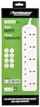 Terminator Brand UK Socket Power Extension With Individual Switches - 5way 5M