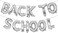 Party Time 16" 12pcs Silver BACK TO SCHOOL Foil Balloon For Back to School Balloons, Back To School Decorations Set, School Welcome Back Balloons Decoration - Classroom Decoration Supplies