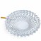 Lavish 1-Pack Round Crystal Glass Ashtray For Home &amp; Office (13x13x4cm)