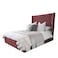 In House Burgas Velvet Bed Frame - Queen - 200x160 cm - Dark Pink
