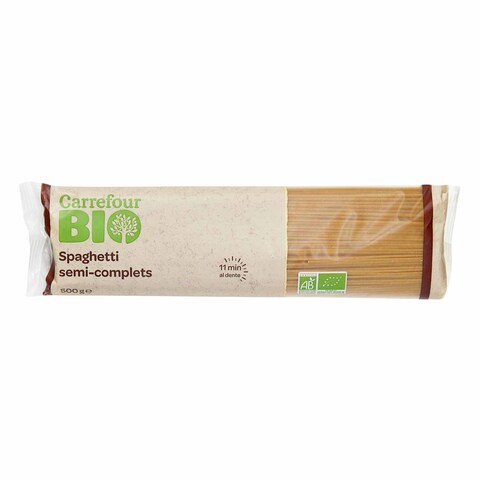Carrefour Bio Spaghetti Semi Whole Wheat 500GR