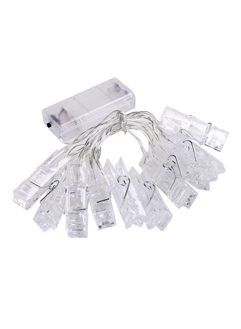 Generic Photo Hanging Decorative Clips With LED Lights White 19X11X4Centigram