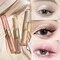 Mei Lifestyle Double Head Liquid Eyeshadow and Eye Concealer - Shiny, Glitter, Pearlescent, Long-Lasting Eye Makeup, Peach
