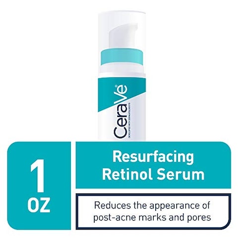 CeraVe Retinol Serum for Post-Acne Marks and Skin Texture | Pore Refining, Resurfacing, Brightening Facial Serum with Retinol | 1 Oz