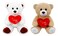Party Magic Bear with Heart- 25 cm Size- Brown/Cream