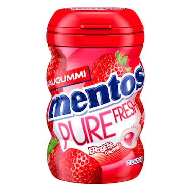 Mentos Strawberry Chewing Gum 35 Pieces