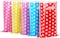 My Party Time Plastic Favor Bags Assorted Colors 50 Pcs (Cute Dots)