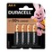 DURACELL BATTERY ALKALINE AA 4PCS