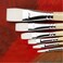 Specialist Crafts  Short Handled Flat Synthetic Brush Size 6mm