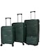 Morano Hard-Side Luggage Set For Unisex Polypropylene Lightweight 4 Double Wheeled Suitcase With Built-In TSA Type Lock (4 Pcs, Green)