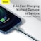 Baseus Superior Series USB to Lightning-Fast Charging Cable Data Transfer 2.4A for iPhone 13 12 11 Pro Max Mini XS X 8 7 6 5 SE iPad and More (2M) Blue