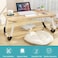 Astory Portable Laptop Bed Tray Table Notebook Stand With Foldable Legs &amp; Cup Slot For Eating Breakfast, Reading Book, Watching Movie On Bed/Couch/Sofa (Golden)