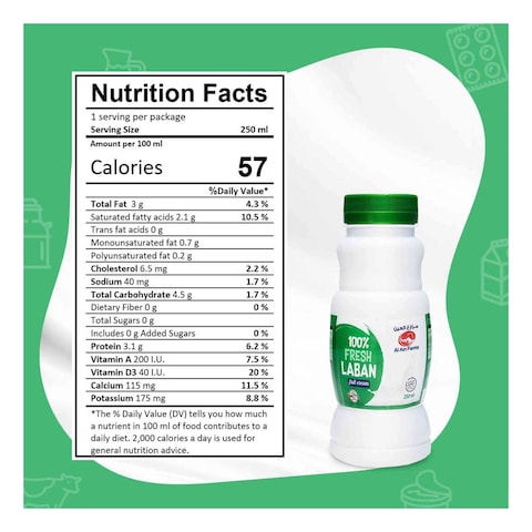 Al Ain Fresh Full Cream Laban 250ml