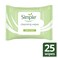 Simple Kind To Skin Face Wipes For Sensitive Skin Cleansing Removes Waterproof Mascara 25 Wipes