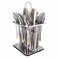 Bergner Stainless Steel Cutlery Set With Square Stand CS-24-RT-T315 Silver 24 PCS