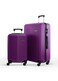 Lightweight 2-Pieces ABS Hard side Travel Luggage Trolley Bag Set with Lock for men / women / unisex Hard shell strong