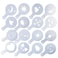 Generic 16Pcs Christmas Coffee Stencils Cappuccino Chocolate Latte Art Diy Stencils Tools Creative Spray Template Kitchen Gadgets