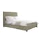 In House Las Palmas Velvet Bed Frame - Queen - 200x150 cm - Ivory