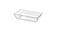 Oven/serving dish, clear glass27x18 cm
