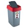 Addis Plastic Swing And Lift Bin 25L Redgrey