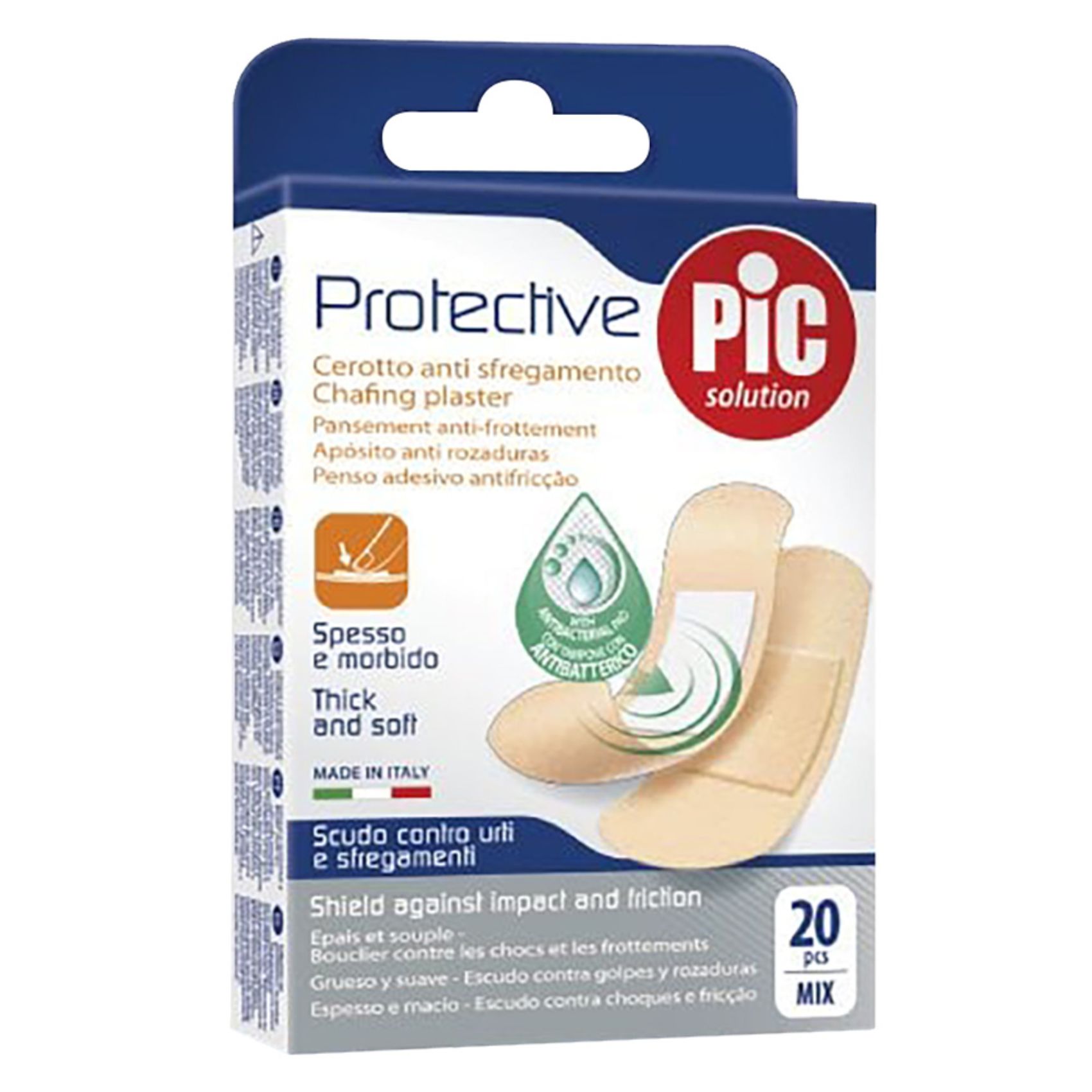 Buy Pic Solution Protective Plasters Strip 20 Pieces Online | Carrefour UAE