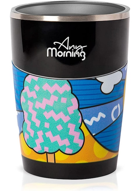 Any Morning Suction Coffee Mug Black 470ml