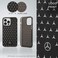 CG Mobile Mercedes-Benz Double Layer PC/TPU Case With Large Star Pattern, Compatible W/iPhone 14 Pro (6.1"), Protective Cover, Shockproof, Wireless Charger Compatibility (Black &amp; Silver)