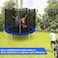 Sky-Touch 6FT Outdoor Trampoline For Kids Adult, Large Bungee Bed Jumping Mat And Spring Cover Padding With Safety Enclosure Net, Parent, Child Interactive Game Fitness Equipment