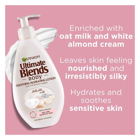 Garnier Ultimate Blends Oat Body Soothing Hydrating Lotion 400ml
