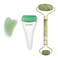 Generic-Green Jade Roller Gua sha Skin Scraper Jade Stone Facial Set Facial Skin Care Anti-aging Puffy Eyes Massager Reduce Neck Wrinkle Beauty Roller