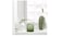 Vase, frosted glass/green10 cm