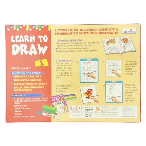 Creative&#39;s Learn To Draw Step By Step 1 Drawing Book