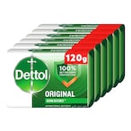 Buy Dettol Original Anti Bacterial Soap Green 120g Pack of 4 in UAE