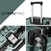 Cabinpro Lightweight Aluminum Frame Fashion Luggage Trolley Polycarbonate Hard Case Carry On Suitcase with 4 Quite 360&deg; Double Spinner Wheels CP001 Dark Green