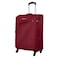 كارلتون لوردز، حقيبة كابينة بغطاء ناعم وأربع عجلات، بلون أحمر، وطول 58 سم